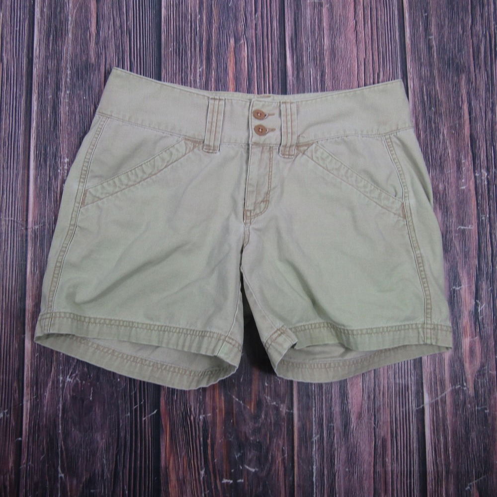 The North Face Shorts Womens 10 Beige Chino Cotton Hiking‎ Outdoor Casual Travel